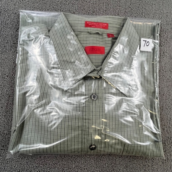 Izod Shirt Adult Extra Large Green Button Up Check Long Sleeve Casual Men - Picture 12 of 12
